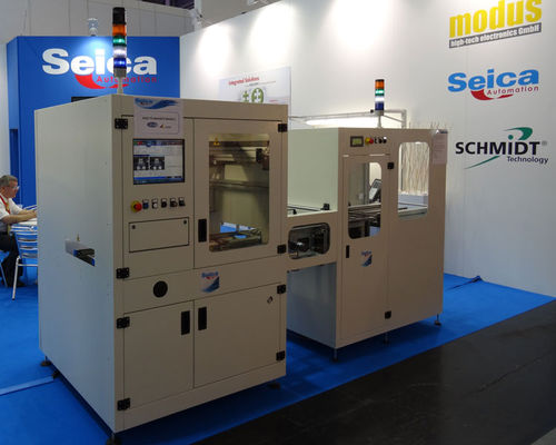 Автоматическая этикетировочная машина - MODULO-LA-1HD - Seica Automation S.r.l. - для печатной платы / для наклеивания на верхнюю часть