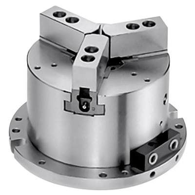 Автоматический токарный патрон - MO - Hardinge Workholding - трехкулачковый / стационарный / весь передний