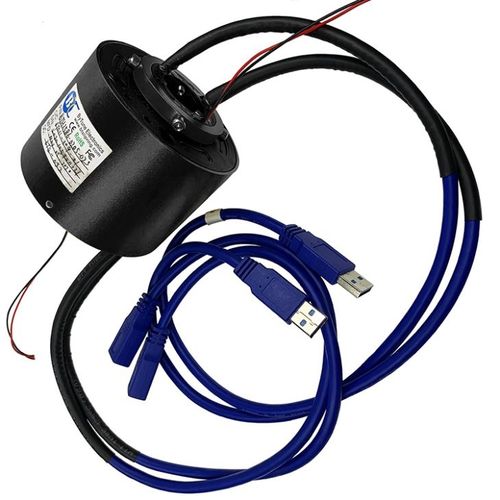 Электрический вращающийся коллектор - ByTune Electronics - USB / с проходящим валом / из серебра
