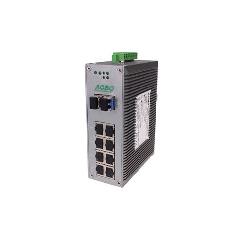 Неуправляемый коммутатор Ethernet - AOBO 3012 series - HANGZHOU AOBO TELECOM.,LTD. - 10 портов / Gigabit Ethernet / на DIN-рейке