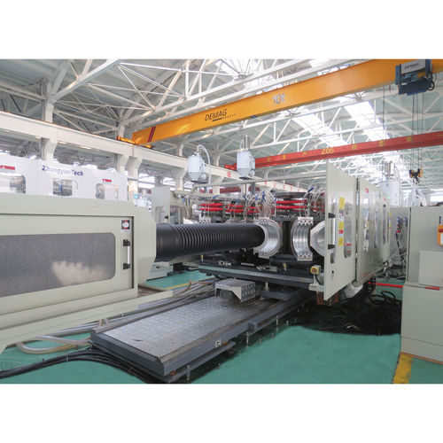 Экструзионная линия для двухслойной гофрированной трубы - ZC-300H - Zhongyun Group - с водяным охлаждением / для труб, состоящих из колец / для водосточных труб
