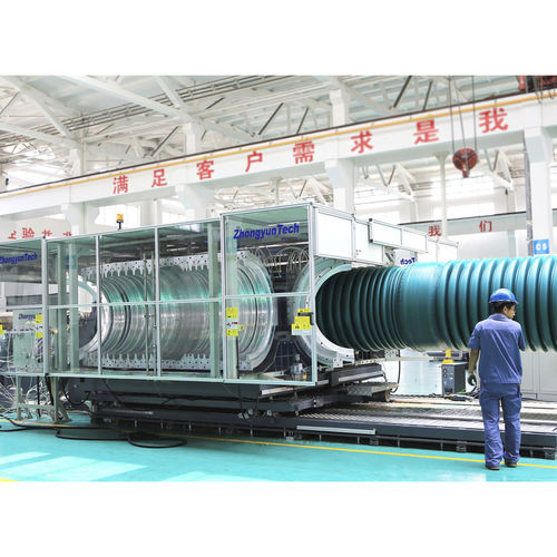 Экструзионная линия с водяным охлаждением - ZC-1500H - Zhongyun Group - для труб, состоящих из колец / для водосточных труб / для PP