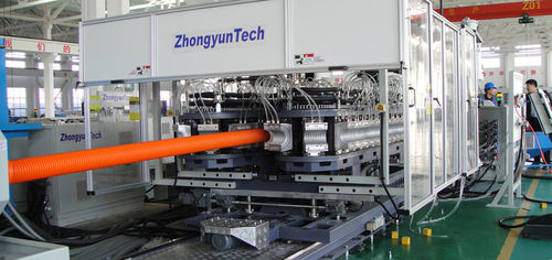 Экструзионная линия с водяным охлаждением - ZC series  - Zhongyun Group - для труб, состоящих из колец / для ПВХ / для дренажных трубок