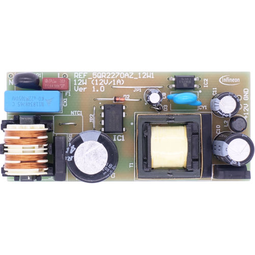 Источник электропитания с открытым корпусом - REF_5QR2270AZ_12W1 - Infineon Technologies AG - AC/DC / с одним выходом / для резки