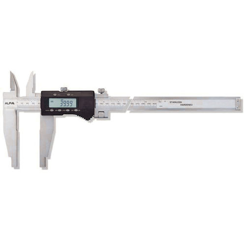 Цифровой штангенциркуль - AA052 - Alpa Metrology - из нержавеющей стали / с тонкой настройкой