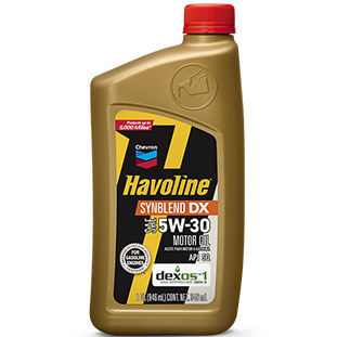 Масло для смазки - Havoline® SynBlend DX - Chevron Lubricants (Mfg.) - синтетическое / для двигателя / 5W30