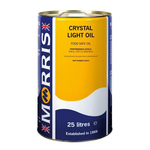Масло для смазки - Crystal Light - Morris Lubricants (Mfg.) - защитное / органическое / для питания