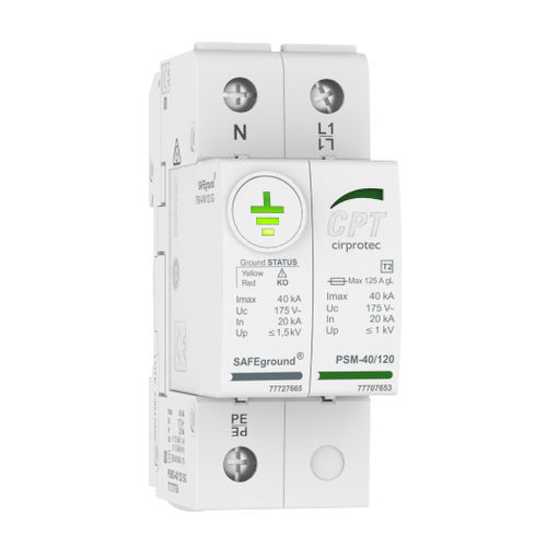 Молниеотвод тип 2 - PSM2-40/120 SG - Cirprotec - класс II / для использования в телекоммуникациях / 2 полюса
