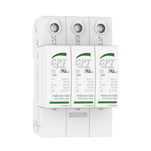 Молниеотвод тип 2 - PSM3-40/600 PV - Cirprotec - класс II / для использования в телекоммуникациях / для фотогальванической установки