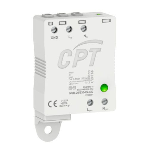 Молниеотвод тип 2 - NSB-20/230-C4-DD - Cirprotec - тип 3 / класс II / класс III