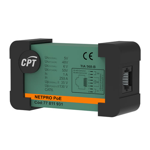 Молниеотвод для линии Cat6 - NETPRO 1P POE (CAT 6) DIN - Cirprotec - для сети Ethernet / для фотогальванической установки / питание по Ethernet