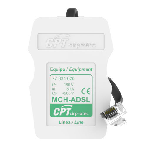 Молниеотвод для линии ADSL - MCH-RDSI - Cirprotec - для телефонной линии / 2 пары / RJ45