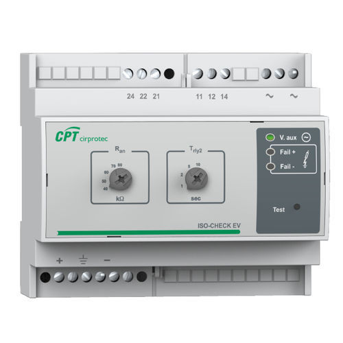 Тестер изоляции для сети AC - ISO-CHECK EV 500 - Cirprotec - на DIN-рейке / для фотогальванического оборудования / для станции зарядки электромобилей