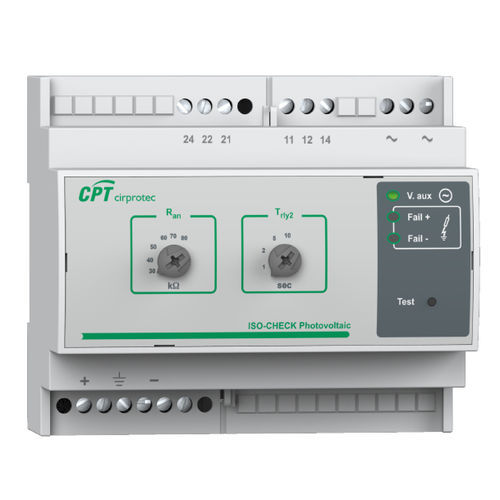 Тестер изоляции для сети AC -  ISO-CHECK PV 1000 - Cirprotec - на DIN-рейке / для фотогальванического оборудования / для станции зарядки электромобилей