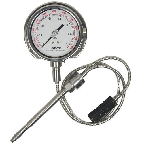 Манометр со шкалой - PT124Y-615 - Shanghai Zhaohui Pressure Apparatus Co.,Ltd.(ZHYQ) - из нержавеющей стали / с трубкой Бурдона / для литых материалов
