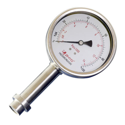 Манометр со шкалой - PT124Y-622 - Shanghai Zhaohui Pressure Apparatus Co.,Ltd.(ZHYQ) - из нержавеющей стали / с трубкой Бурдона / для процесса