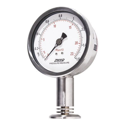 Манометр со шкалой - PT124Y-623 - Shanghai Zhaohui Pressure Apparatus Co.,Ltd.(ZHYQ) - мембранный / для процесса / для пищевой промышленности