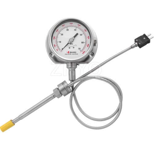Манометр со шкалой - PT124Y-615 - Shanghai Zhaohui Pressure Apparatus Co.,Ltd.(ZHYQ) - из нержавеющей стали / из стали / из пластика