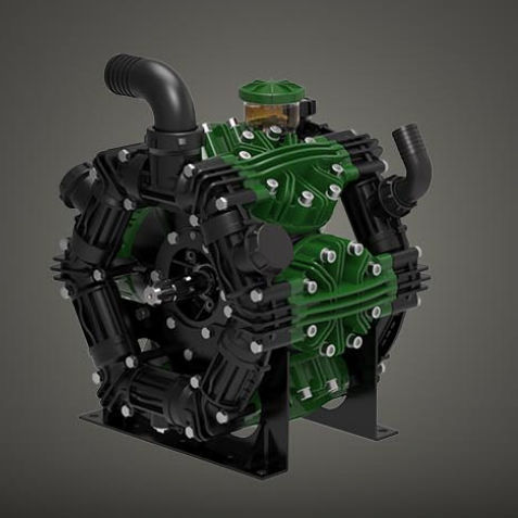Мембранный насос - ZETA 350 series - UDOR S.p.A. - для воды / с гидравлическим двигателем / стационарный