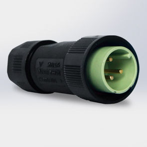 Соединитель для источника электропитания - EC02681-4023-AF - Suzhou Exceedconn Technology Co.,Ltd. - цилиндрический / наружная резьба / из полиамида