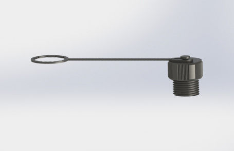 Крышка для электрического соединителя - 001-M12-001 - Suzhou Exceedconn Technology Co.,Ltd. - резьбовая / круглая / из термопластика