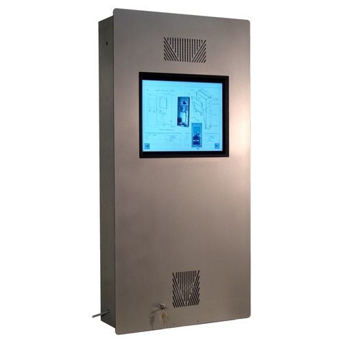 Терминал с емкостным сенсорным экраном - WANDEINBAU-OUTDOOR-V3-17T - WES Systeme Electronic GmbH - настенный / встраиваемый / киоск