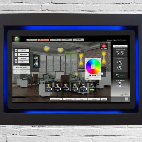 Монитор с емкостным сенсорным экраном PCAP - TIW21.5-LCN-GVS-PC-B - WES Systeme Electronic GmbH - с мультисенсорным экраном / 21,5" / Full HD