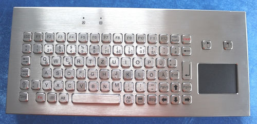 Встраиваемая клавиатура - TASTATUR-85TPAD-WL - WES Systeme Electronic GmbH - с механическими клавишами / 85 клавиш / с сенсорной панелью