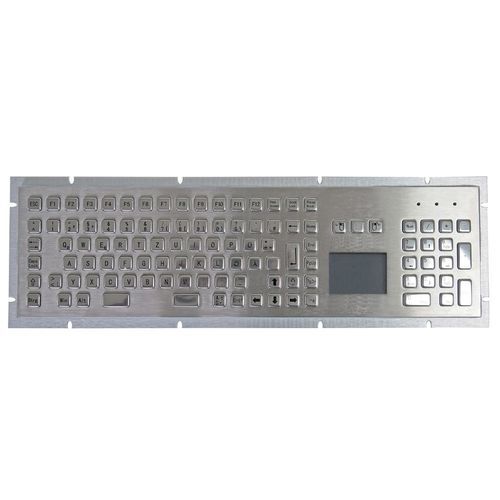 Встраиваемая клавиатура - TASTATUR-102TPAD - WES Systeme Electronic GmbH - с механическими клавишами / 102 клавиши / с сенсорной панелью