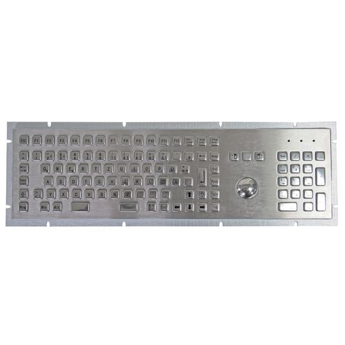 Встраиваемая клавиатура - TASTATUR-102TS - WES Systeme Electronic GmbH - с механическими клавишами / 102 клавиши / с трекболом