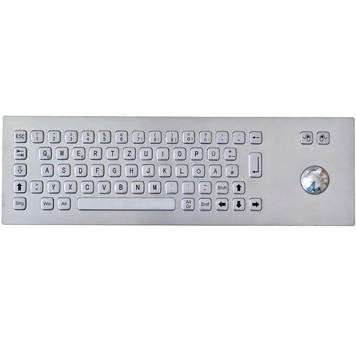 Встраиваемая клавиатура - TASTATUR-75TS - WES Systeme Electronic GmbH - с механическими клавишами / 66 клавиш / с трекболом