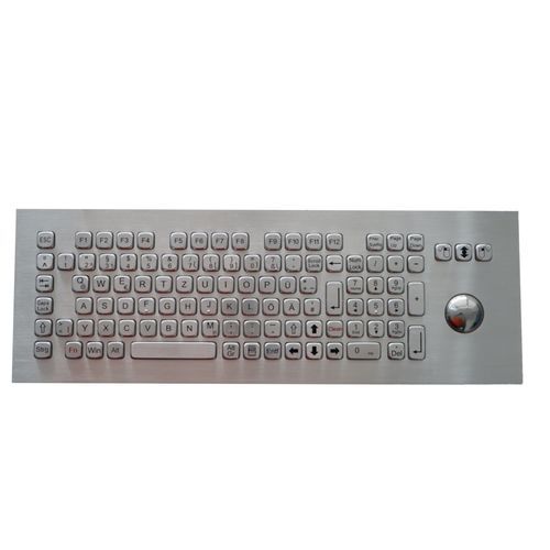 Встраиваемая клавиатура - TASTATUR-104TS-OUT - WES Systeme Electronic GmbH - с механическими клавишами / 104 клавиши / с трекболом