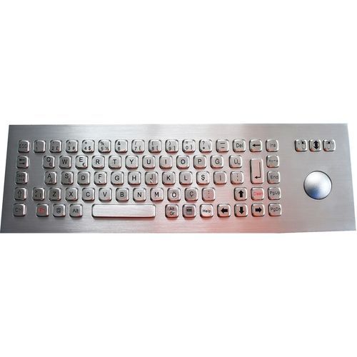 Встраиваемая клавиатура - TASTATUR-75TSR-OUT - WES Systeme Electronic GmbH - с механическими клавишами / 75 клавиш / с трекболом
