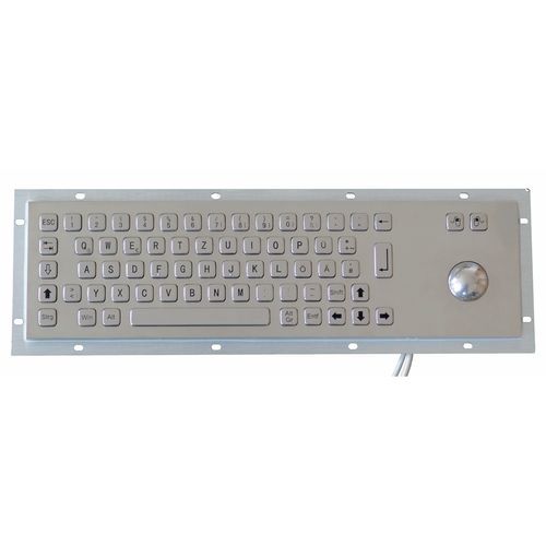Встраиваемая клавиатура - TASTATUR-66OS - WES Systeme Electronic GmbH - с механическими клавишами / 66 клавиш / с трекболом