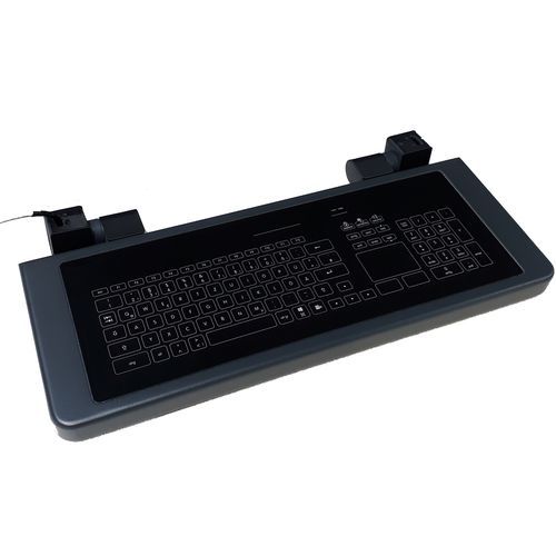 Встраиваемая клавиатура - TASTATUR-KLAPP-GL-SE - WES Systeme Electronic GmbH - емкостная / с сенсорной панелью / для использования в промышленности