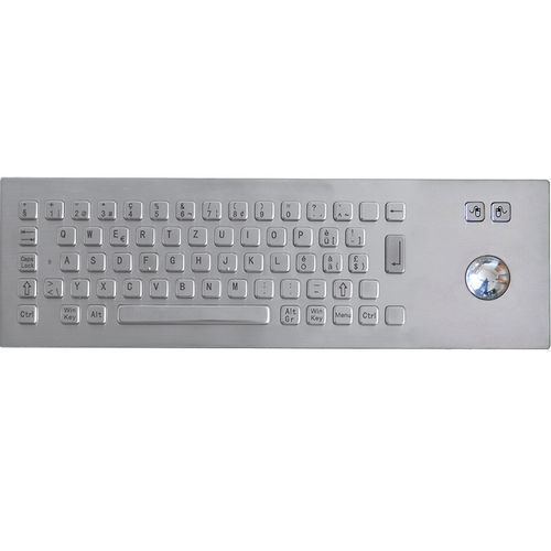 Встраиваемая клавиатура - TASTATUR-75TS-CH - WES Systeme Electronic GmbH - с механическими клавишами / 65 клавиш / с трекболом
