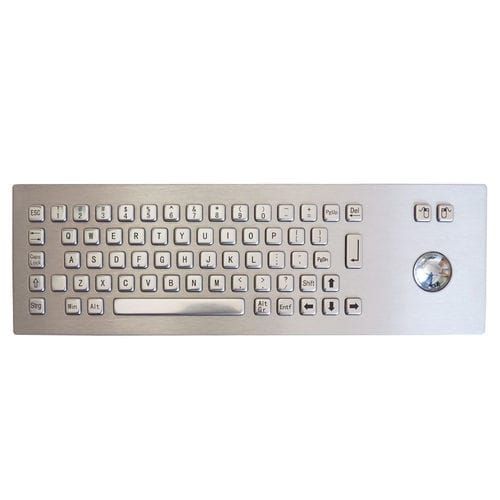 Встраиваемая клавиатура - TASTATUR-75TS-US - WES Systeme Electronic GmbH - с механическими клавишами / 65 клавиш / с трекболом