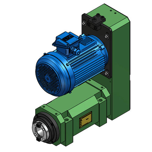 Токарный узел для фрезерования - S60H-NT40 - HANN KUEN MACHINERY - для растачивания / с асинхронным двигателем / с водяным охлаждением
