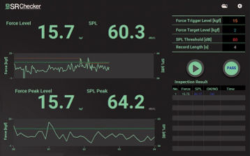 Программное обеспечение качество звука - BSR Checker - SM Instruments - для акустической камеры