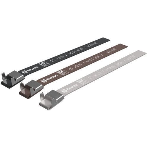 Зажимной хомут из пластика - GK series - Roxtec - из нержавеющей стали / из гальванизированной стали / с зубчатой блокировкой