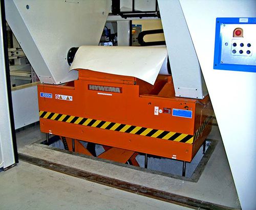 Мобильный ножничный подъемник - SHT-PHP - HYWEMA - Josef Schwahlen GmbH & Co.KG - фиксированный / электрический / для цеха
