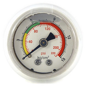 Манометр с двойной шкалой - PG-4815KG-PP (Compression) - Seasons Gauge Co., Ltd - с трубкой Бурдона / герметичный / для процесса