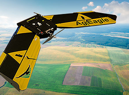 Беспилотник самолетного типа - RX-47 - Ageagle - для воздушной съемки / для применения в сельском хозяйстве / из углеродного волокна