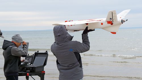 Беспилотник самолетного типа - Aeromapper Talon Amphibious - Aeromao - для картографии / для наблюдения / автономный блок