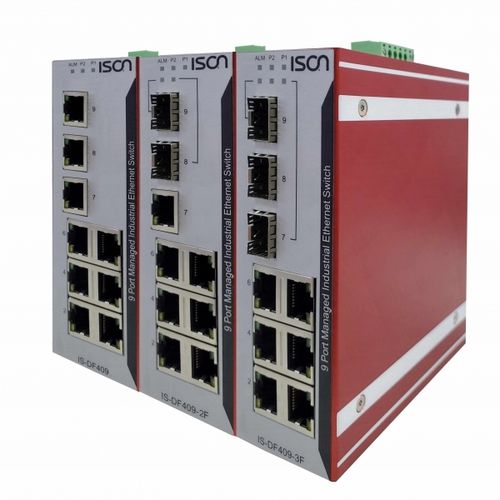 Управляемый коммутатор Ethernet - IS-DF409 series - ISON Technology Co., Ltd. - 9 портов / уровня 2 / на DIN-рейке