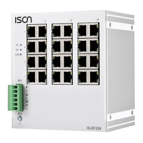 Неуправляемый коммутатор Ethernet - IS-DF324  - ISON Technology Co., Ltd. - 24 порта / уровня 2 / на DIN-рейке
