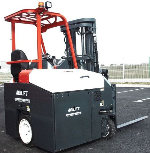 Электрический вилочный погрузчик - AGILIFT 3000 E - AMLIFT - с местом для сидения водителя / для наружного применения / компактный