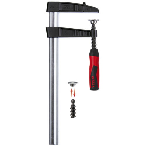 Струбцина с винтом - TGK-2K series - BESSEY Tool GmbH & Co. KG - противоскользящая / для применения в тяжелой промышленности1 / отливка из ковкого чугуна