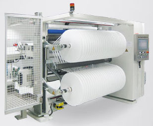 Автоматическая режуще-перемоточная машина - RS-80-D - Bäumer GmbH converting machines - компактная / с двойным мотальным барабаном / для многоцелевого использования