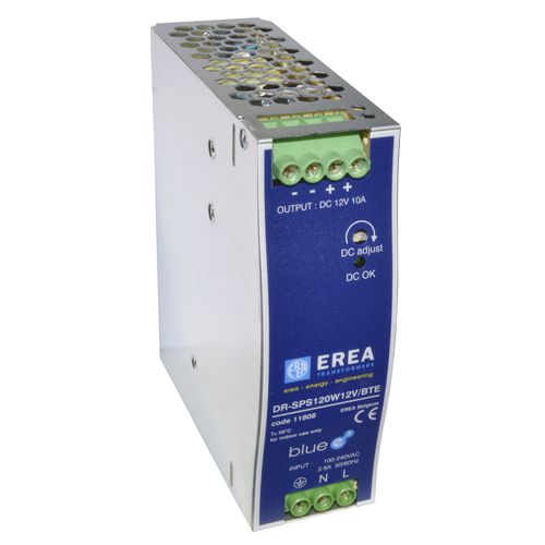 Трансформатор для источника электропитания - DR-SPS120W24V/BTE - EREA Transformers - для промышленности / монофазовый / низкого напряжения